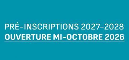 PRE-INSCRIPTIONS 2027-2028