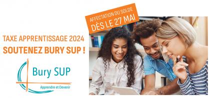 TAXE D'APPRENTISSAGE BURY SUP 2024